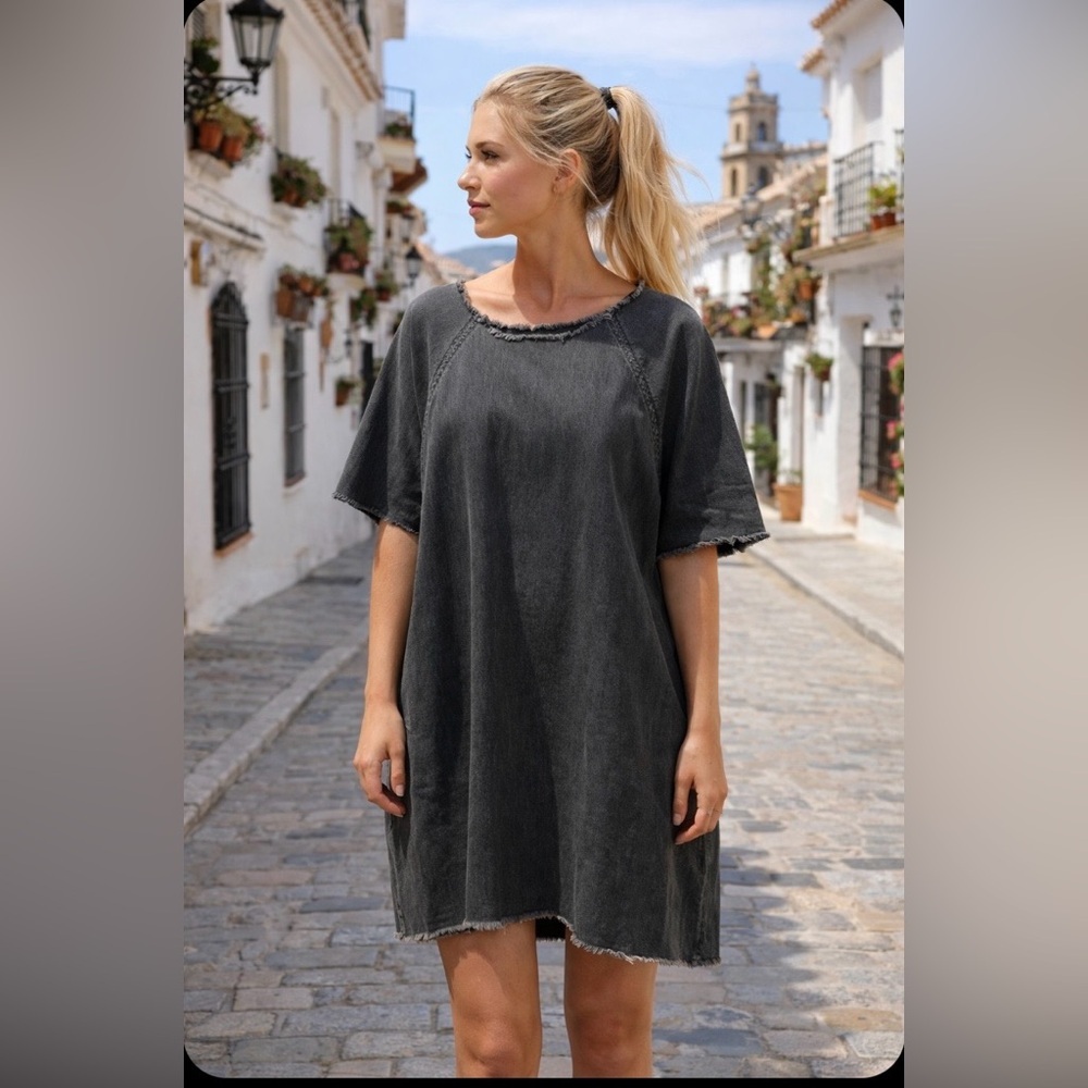 ULLA JOHNSON Denim Shift Dress